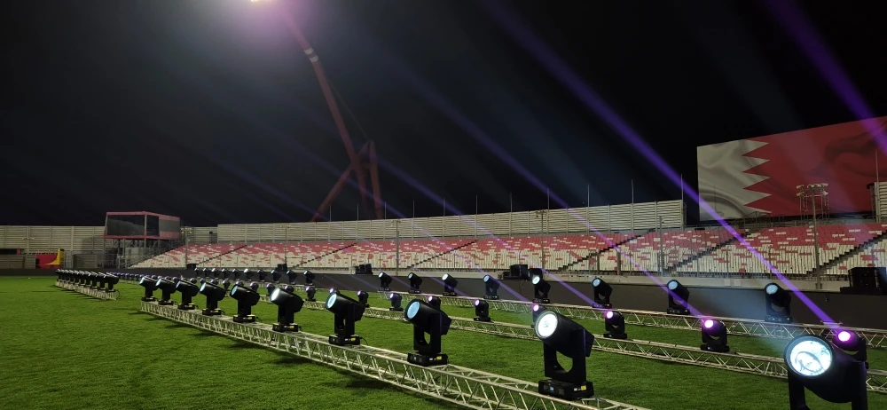 A spectacular lighting display was orchestrated to match the grandeur of the 26th Arabian Gulf Cup; with the event featuring an impressive deployment of 40 units of Skylos, 40 units of Xtylos, and 40 units of Scenius Profiles from Claypaky