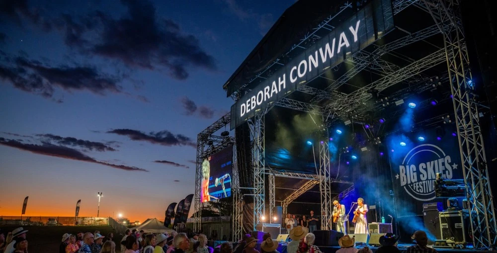 BSG designed and commissioned a comprehensive package of sound, lighting, and vision technologies that ensured a fully immersive sensory experience for everyone at the Big Skies Festival 2024