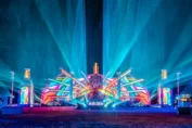 The Magnificent kineticFIELD stage at EDC Thailand the night before the event